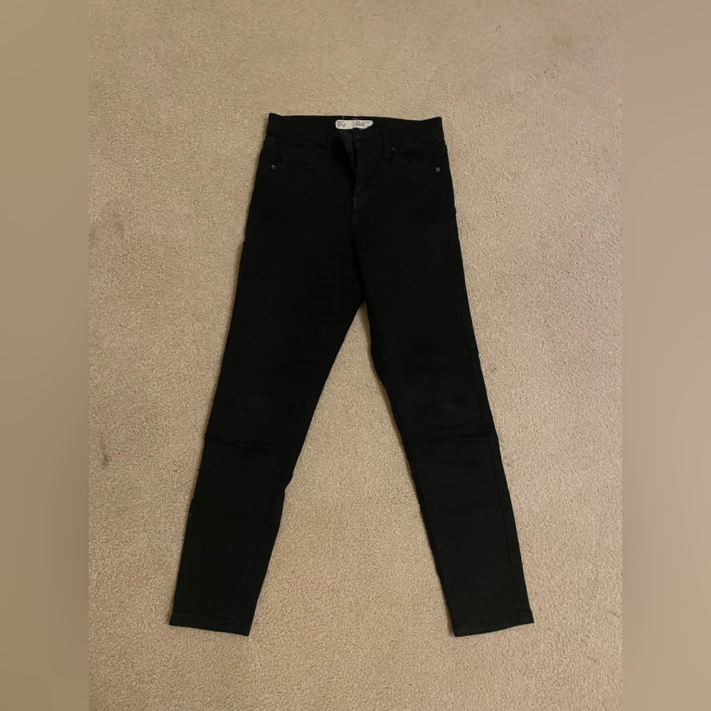 Topshop Jamie Cropped black Jeans